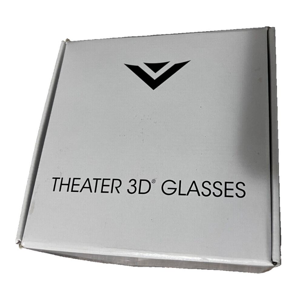 Vizio Theater 3D Glasses Set of 8 with 3 cleaning cloths New In The Box